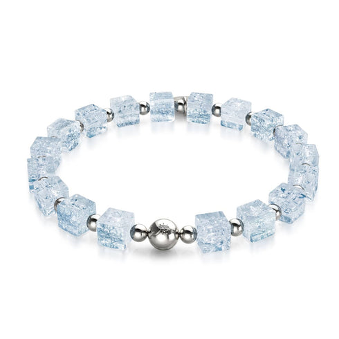 Eiswürfel | Glitzerglas | Zuckerwürfel-Armband